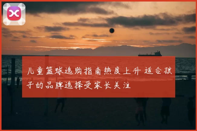 儿童篮球选购指南热度上升 适合孩子的品牌选择受家长关注